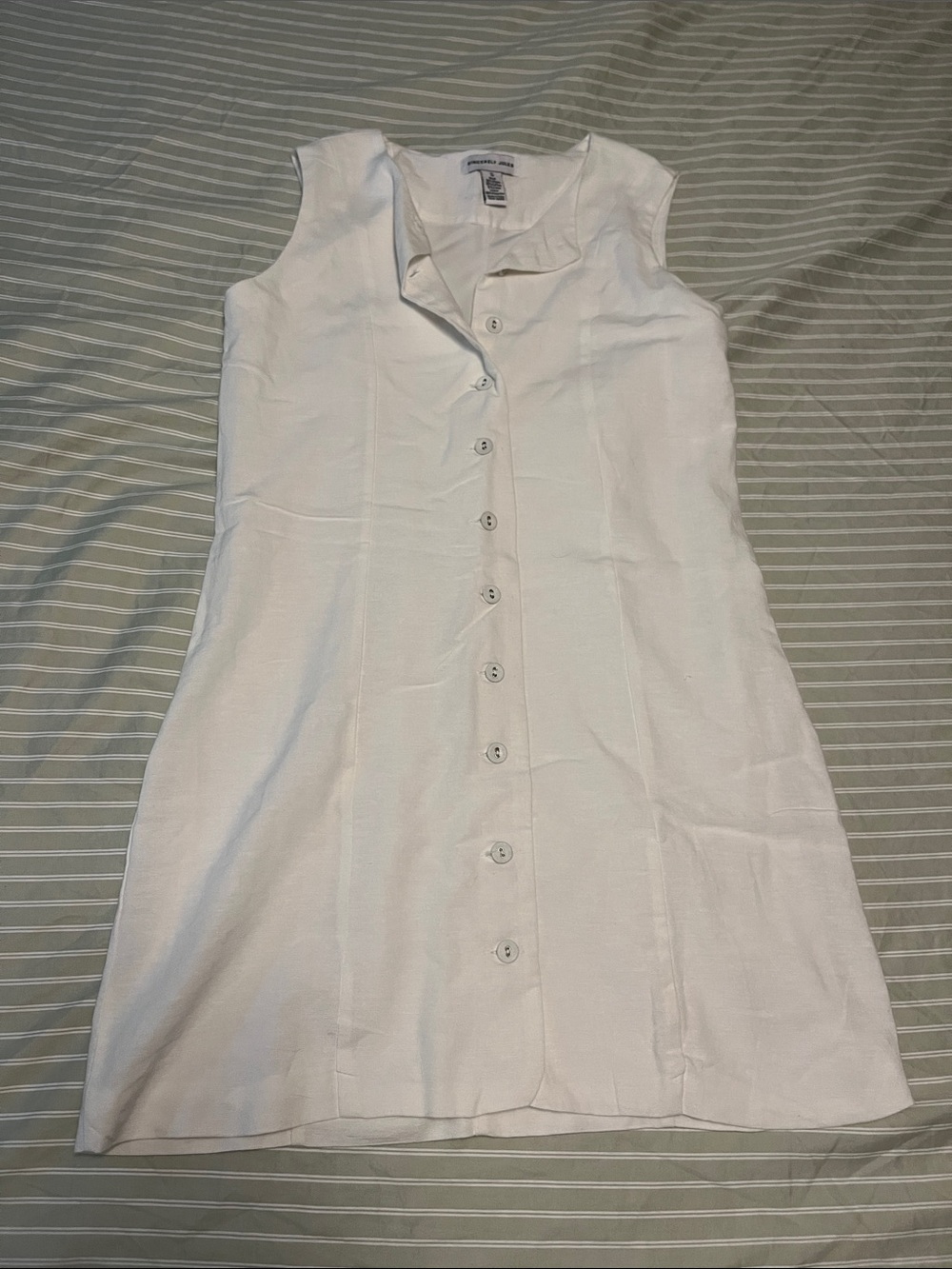 White button down dress